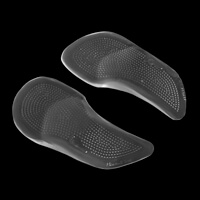 Силиконовые полустельки с массажным эффектом и поддержкой поперечного свода на клеевой основе для закрытой и открытой обуви с каблуком до 10 см, арт 028/5111