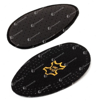Вкладыши в носочную часть с добавлением активированного угля для защиты от неприятного запаха и корректировки размера разношенной обуви (черные)
